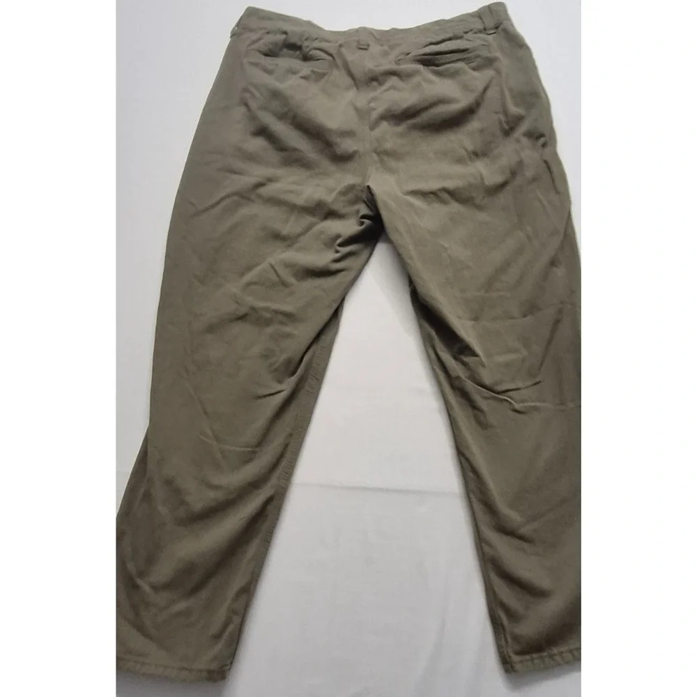 Banana Republic men's green chino pants 35x30 Athletic Fit flat front straight‎